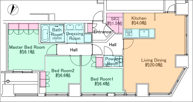 シティータワー新宿新都心間取り